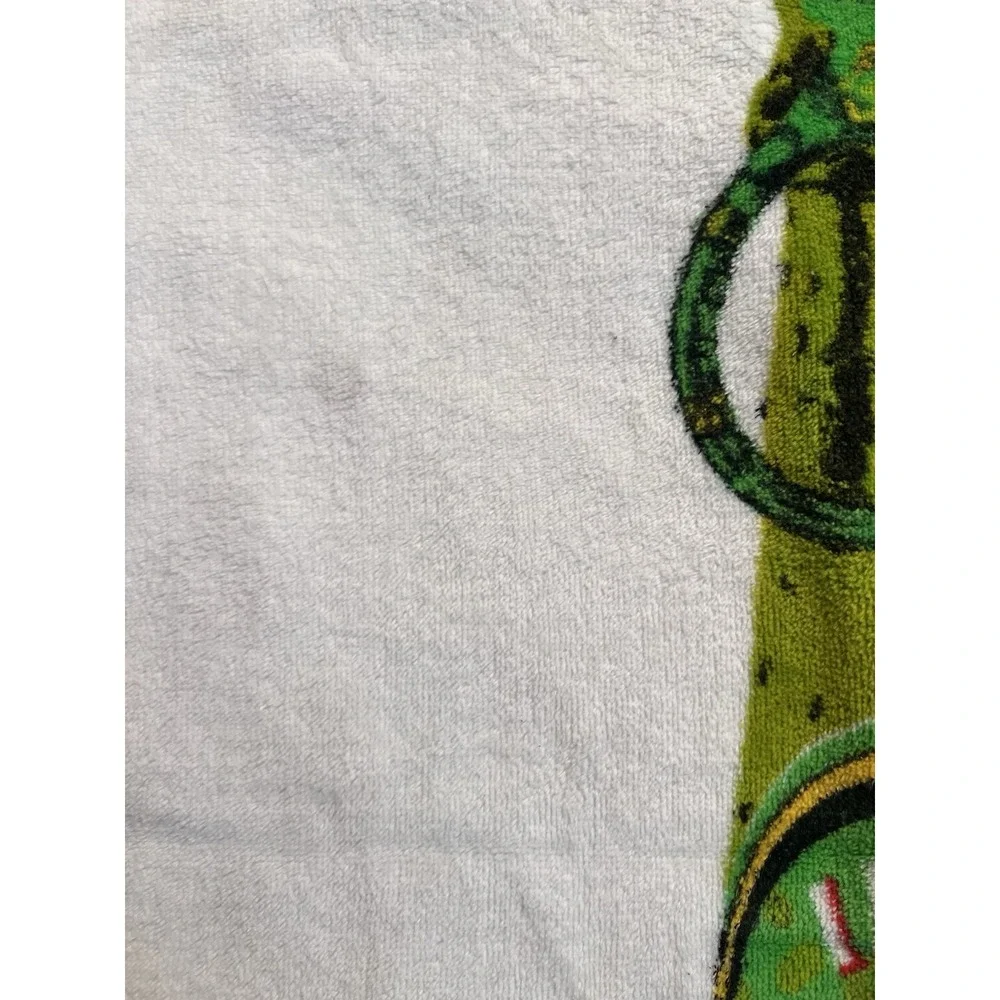 Vtg SOUTH PACIFIC LAGER Special Export Beer‎ Beach Towel 70s 80s Brazil Maiden